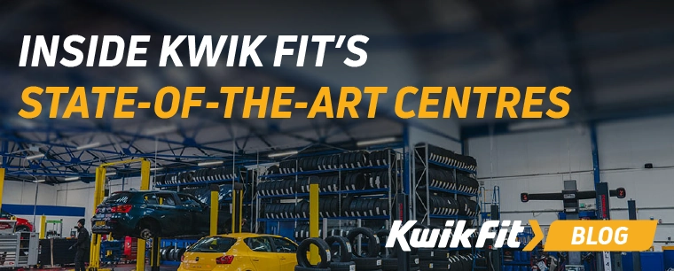 Kwik Fit Centre tyre racks